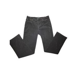 VTG Lauren Ralph Lauren Chocolate Brown Corduroy Straight Leg Pants Size 12 90s